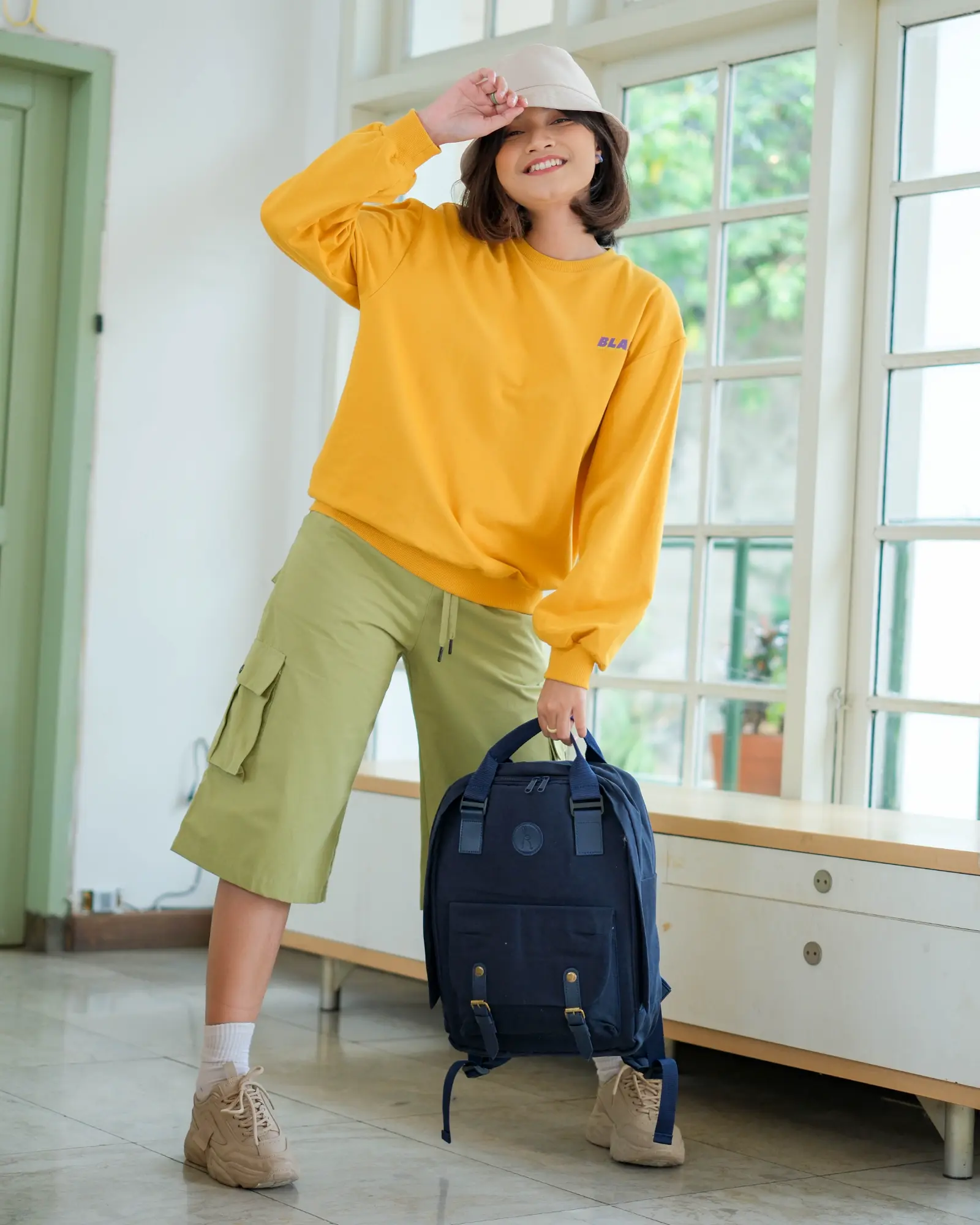 Ashbey Backpack Navy - Image 2