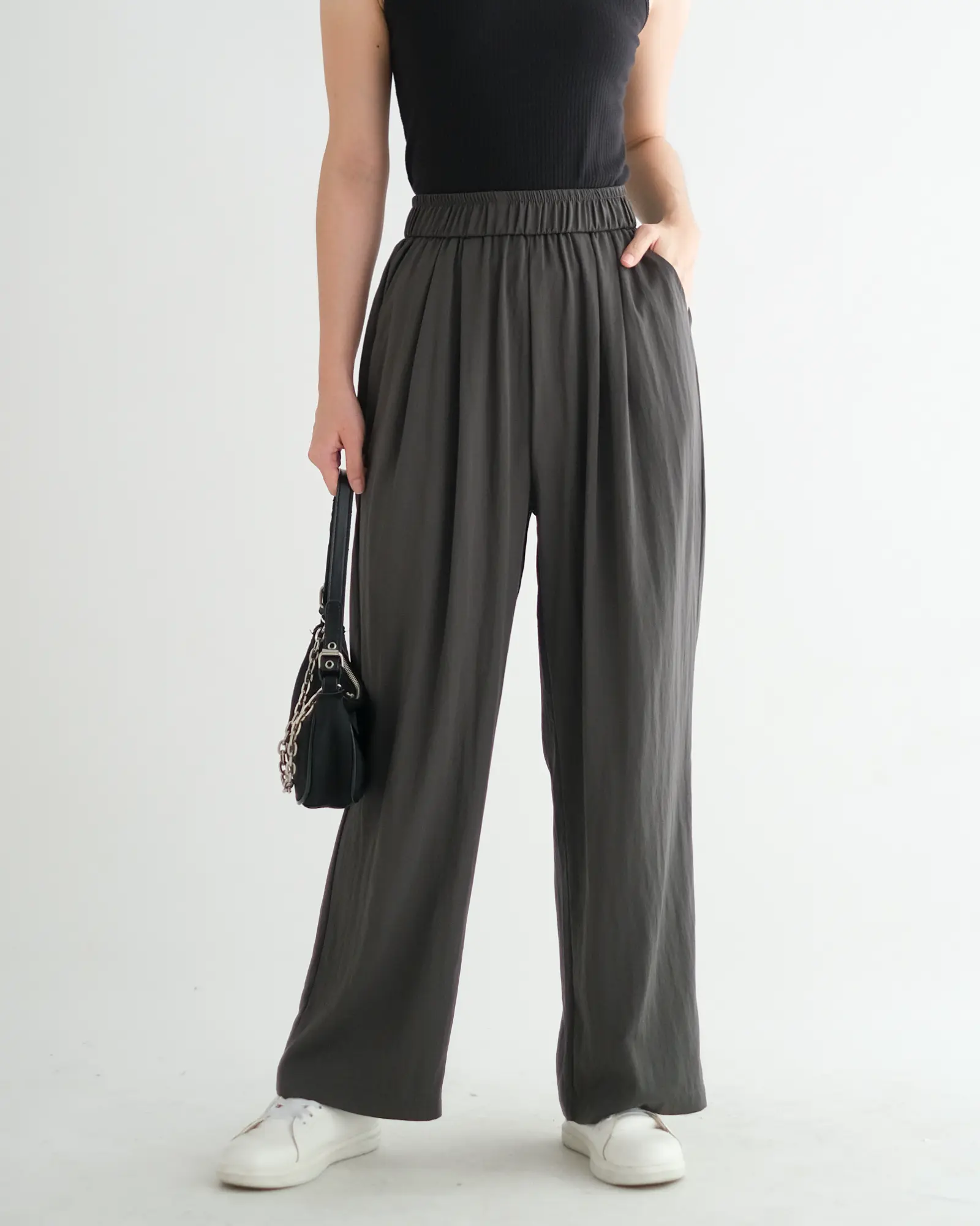 Yemelia Cullote Pants Kode 3051 Dark Grey