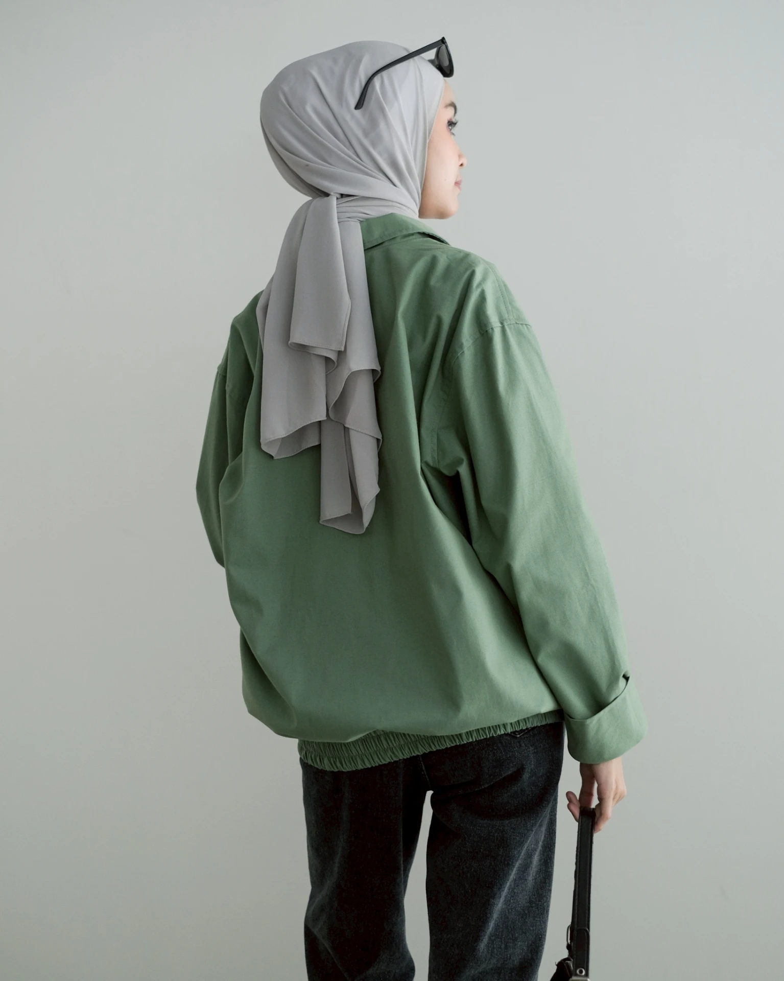 Alternative view of Acelo Jacket Stone Green
