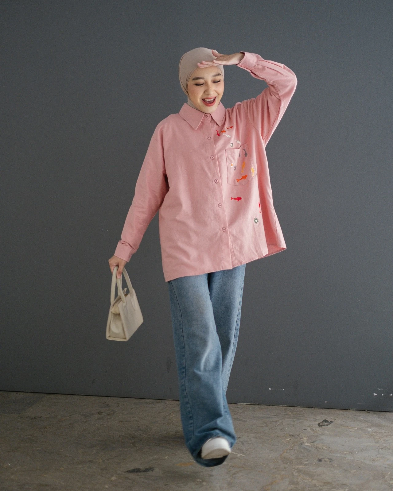 Quisadela Shirt Dusty Pink - Image 3