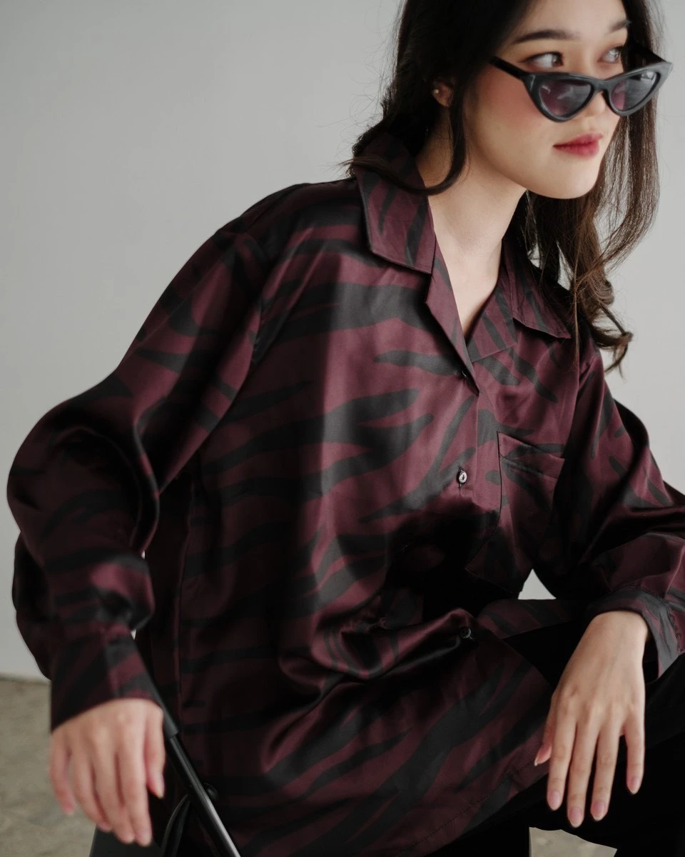 Tigrish Shirt Maroon