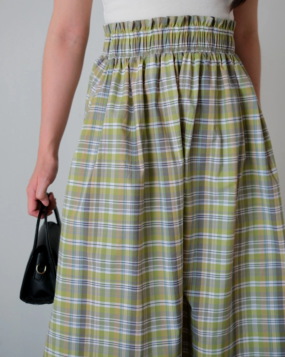 Alternative view of Keinoa Plaid Skirt Kode 14296 Green