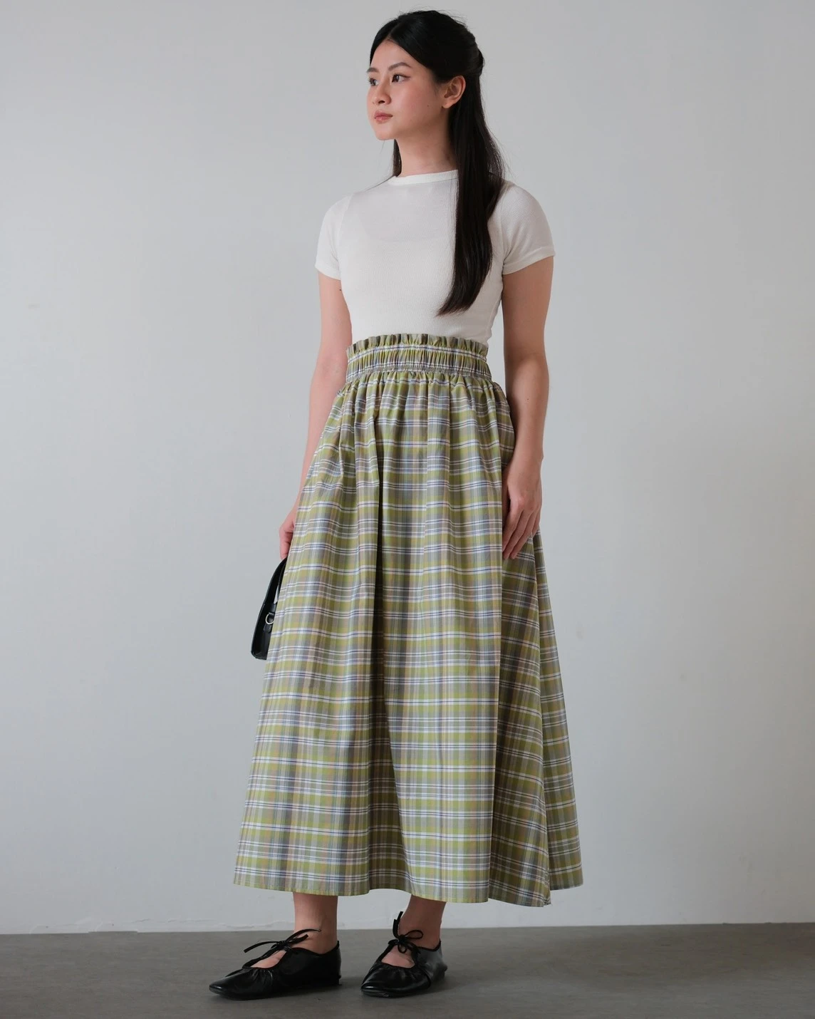 Keinoa Plaid Skirt Kode 14296 Green