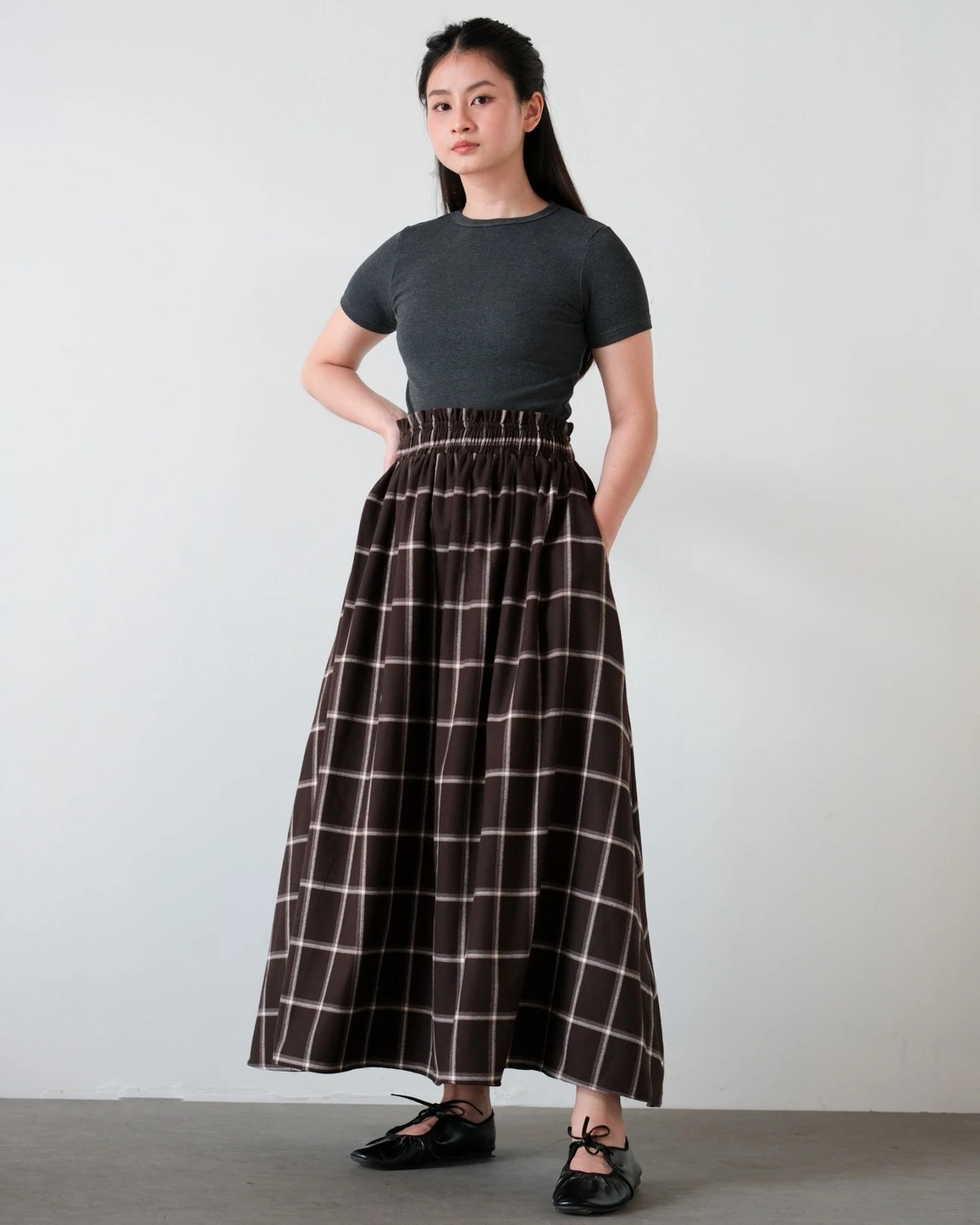 Quiva Plaid Skirt Kode 14306
