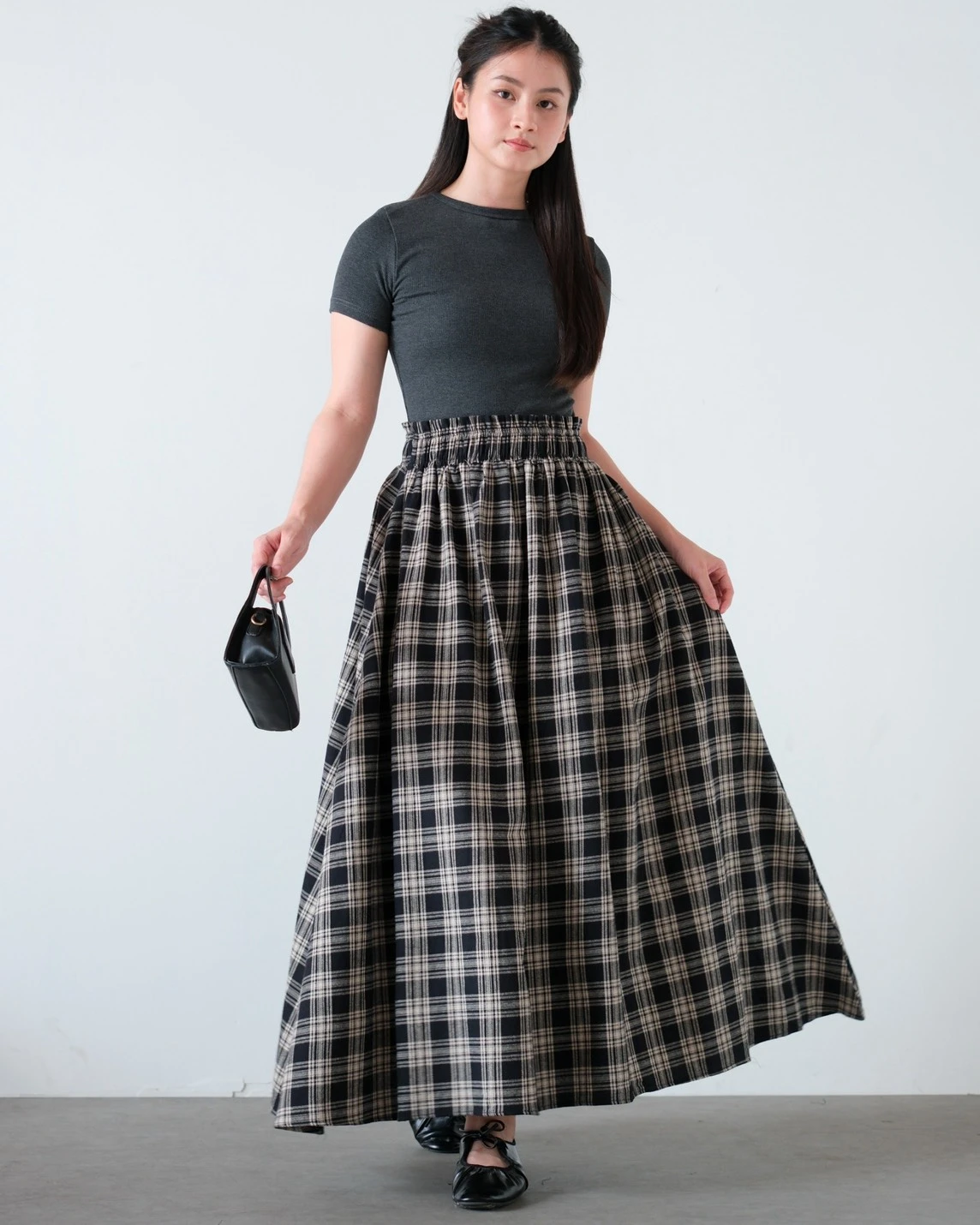 Ruska Plaid Skirt Kode 14308