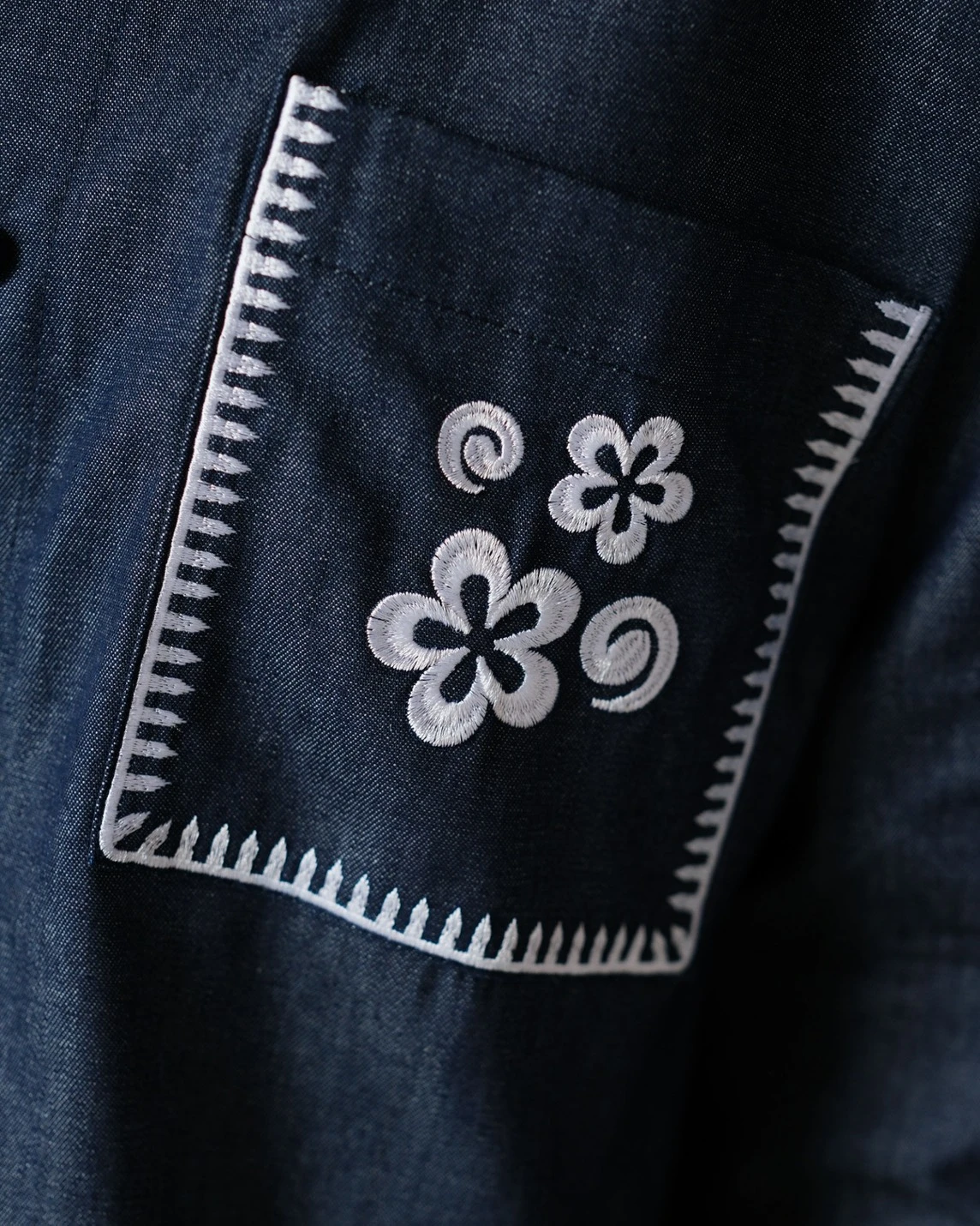 Alternative view of Alkya Denim Shirt Dark Blue