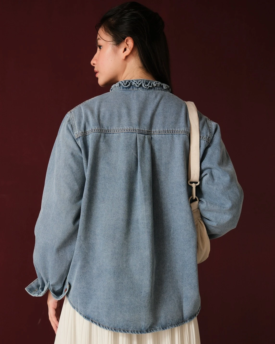 Alonsa Denim Shirt Kode 554N Medium Blue - Image 3