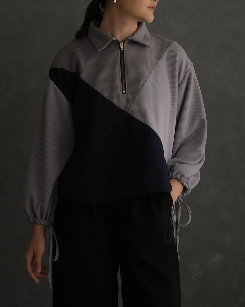Karsana Longsleeve Kode Yt2663 Dark Grey - Image 2