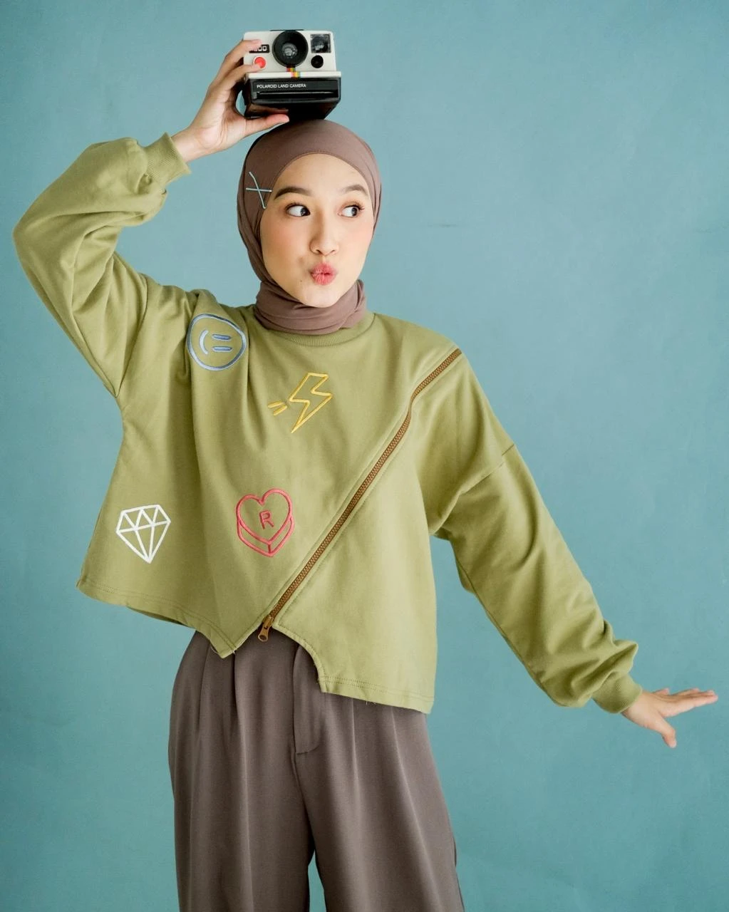 Alternative view of Lexi Sweater Olive Green