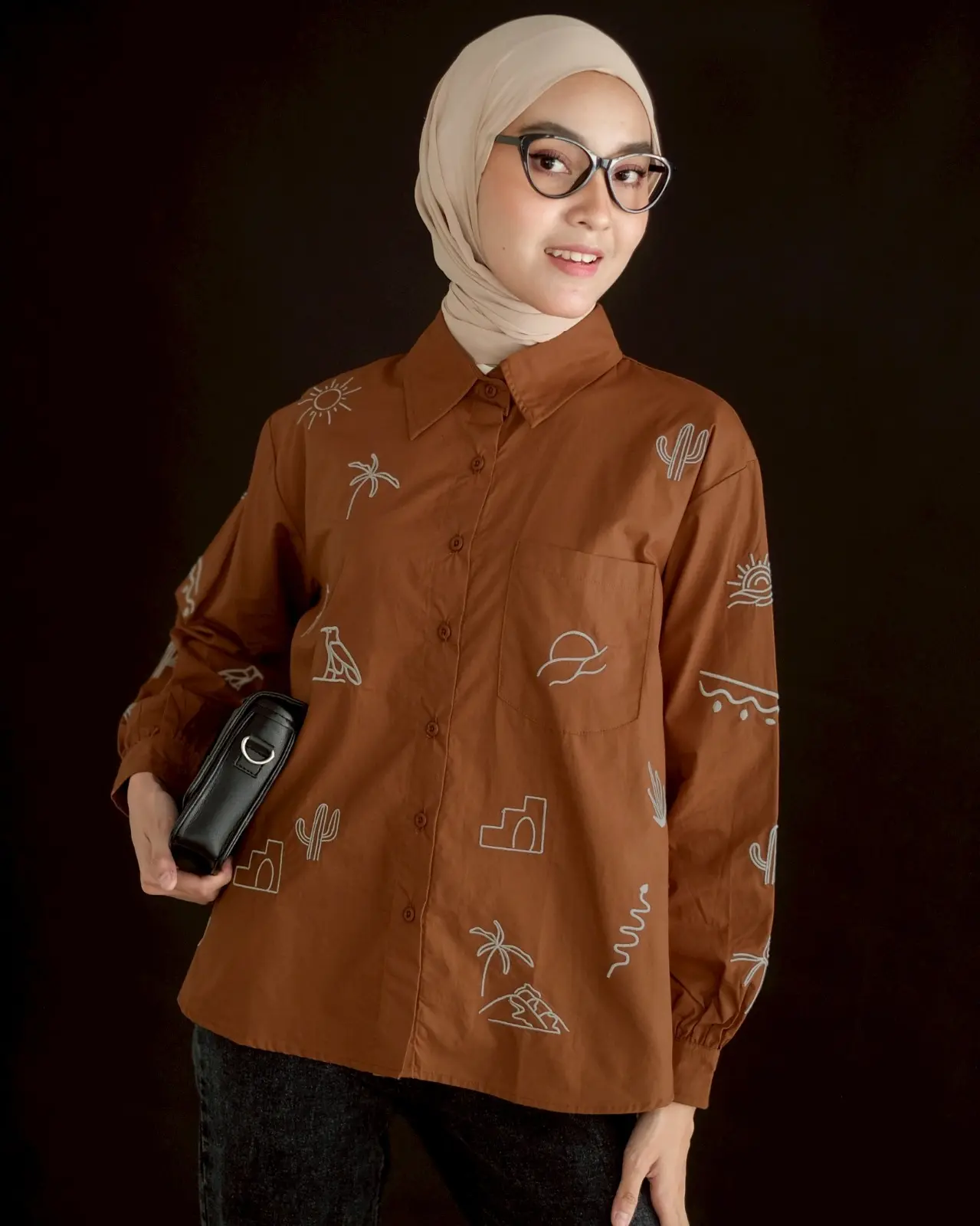 Zoeyna Shirt Brown