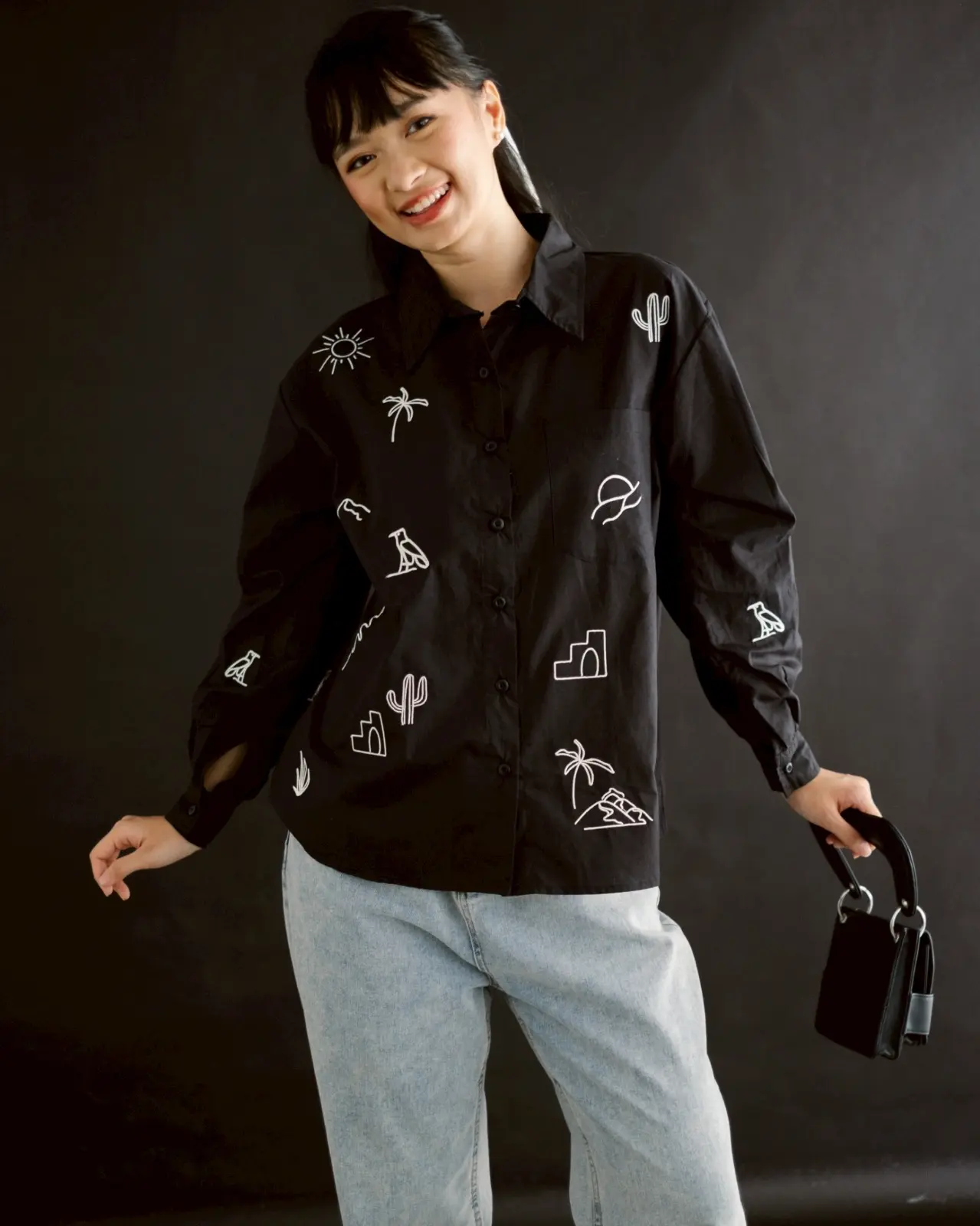 Zoeyna Shirt Black