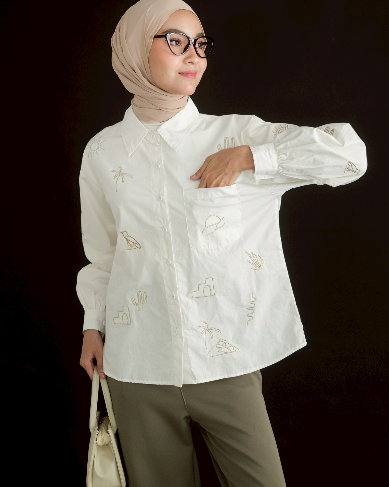 Zoeyna Shirt Broken White - Image 3