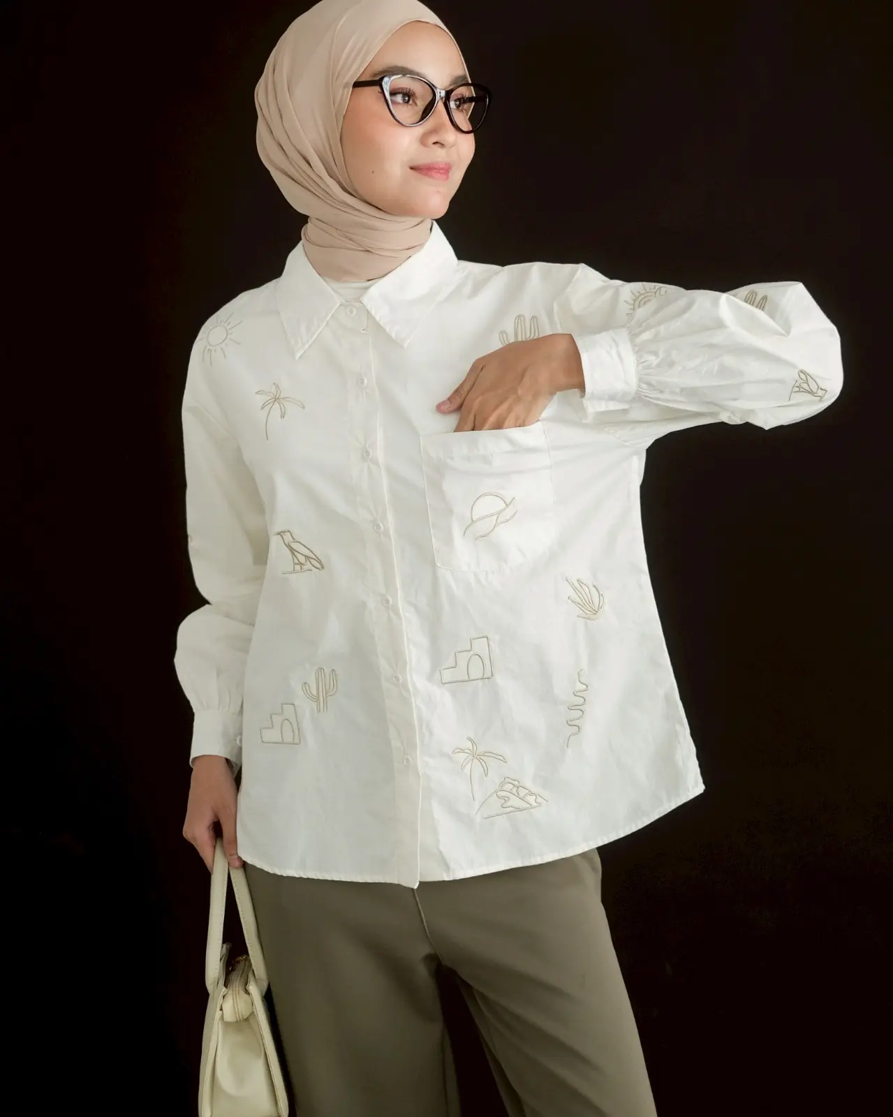 Zoeyna Shirt Broken White - Image 3