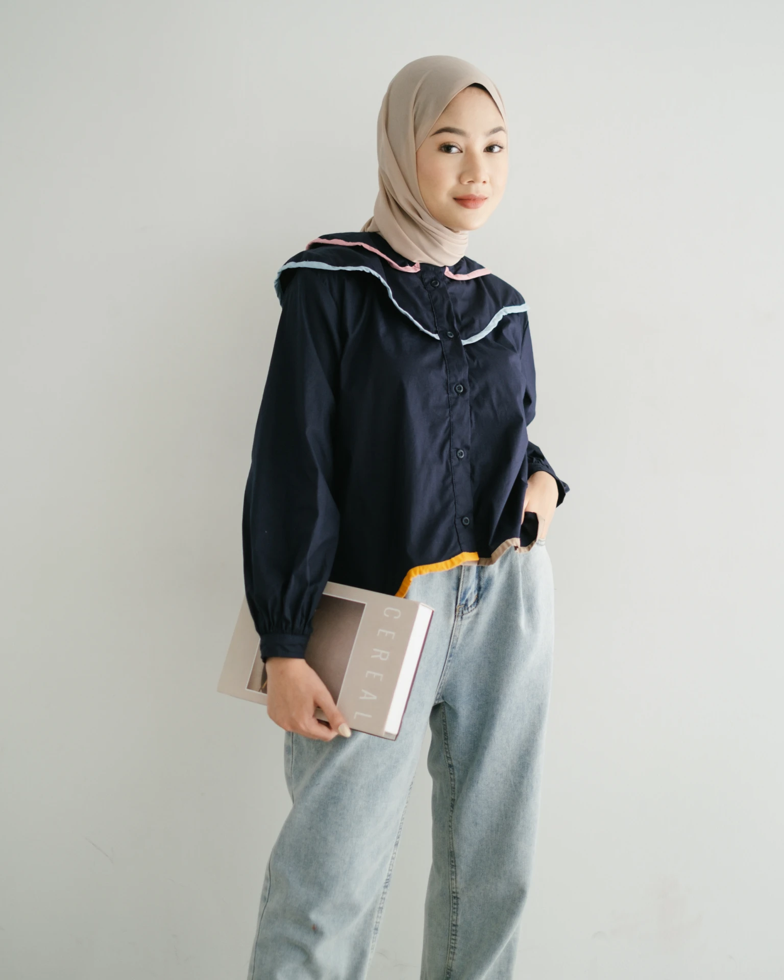 Alternative view of Betsy Blouse Navy