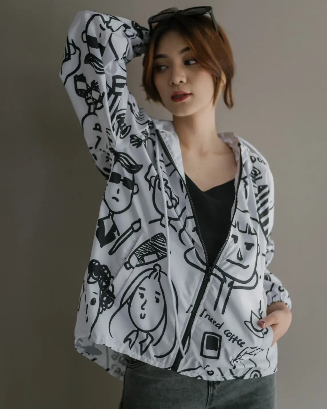 KIKOMORI JACKET BROKEN WHITE