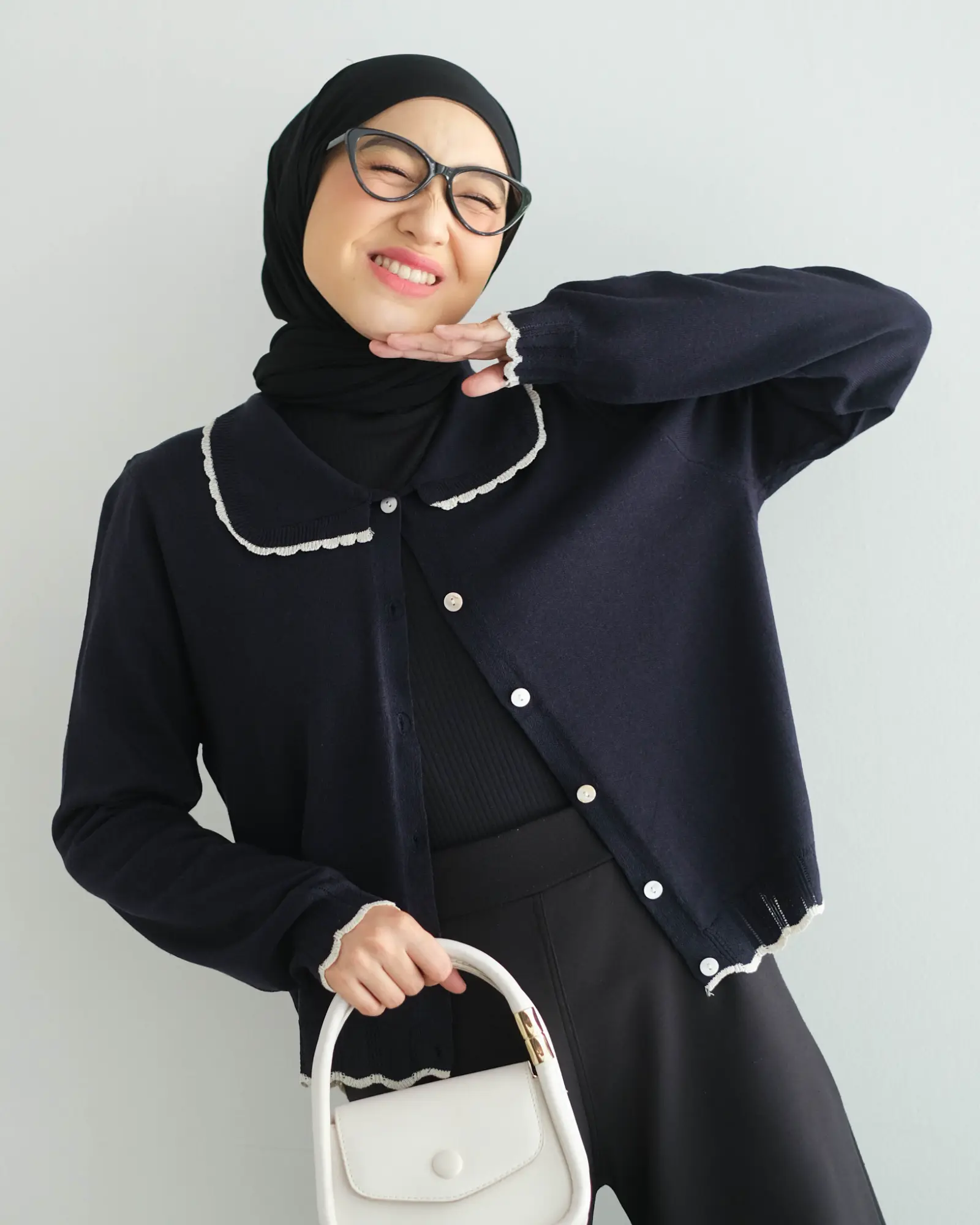 Darinka Cardi Kode 1017-2 Navy - Image 2