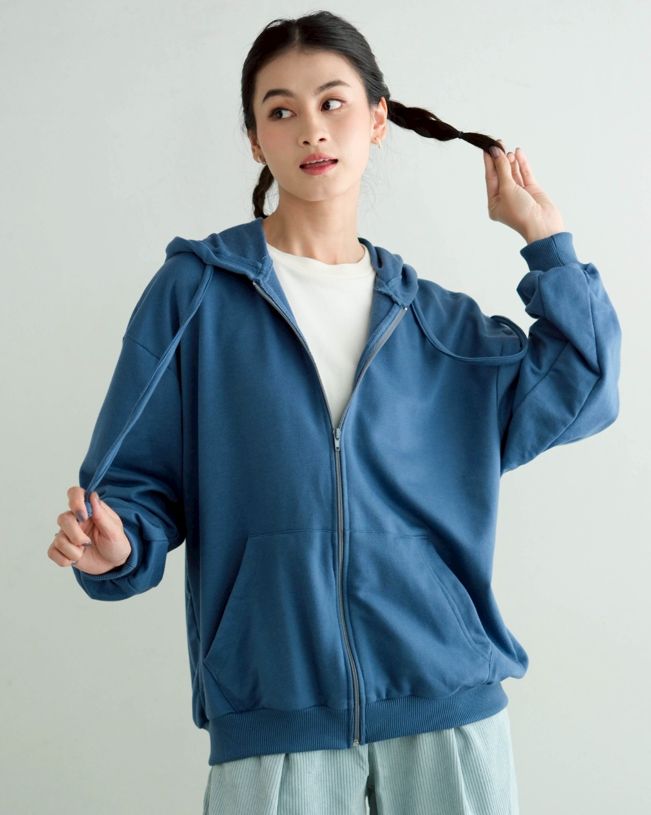 Lelikha Jacket Oversized Steel Blue