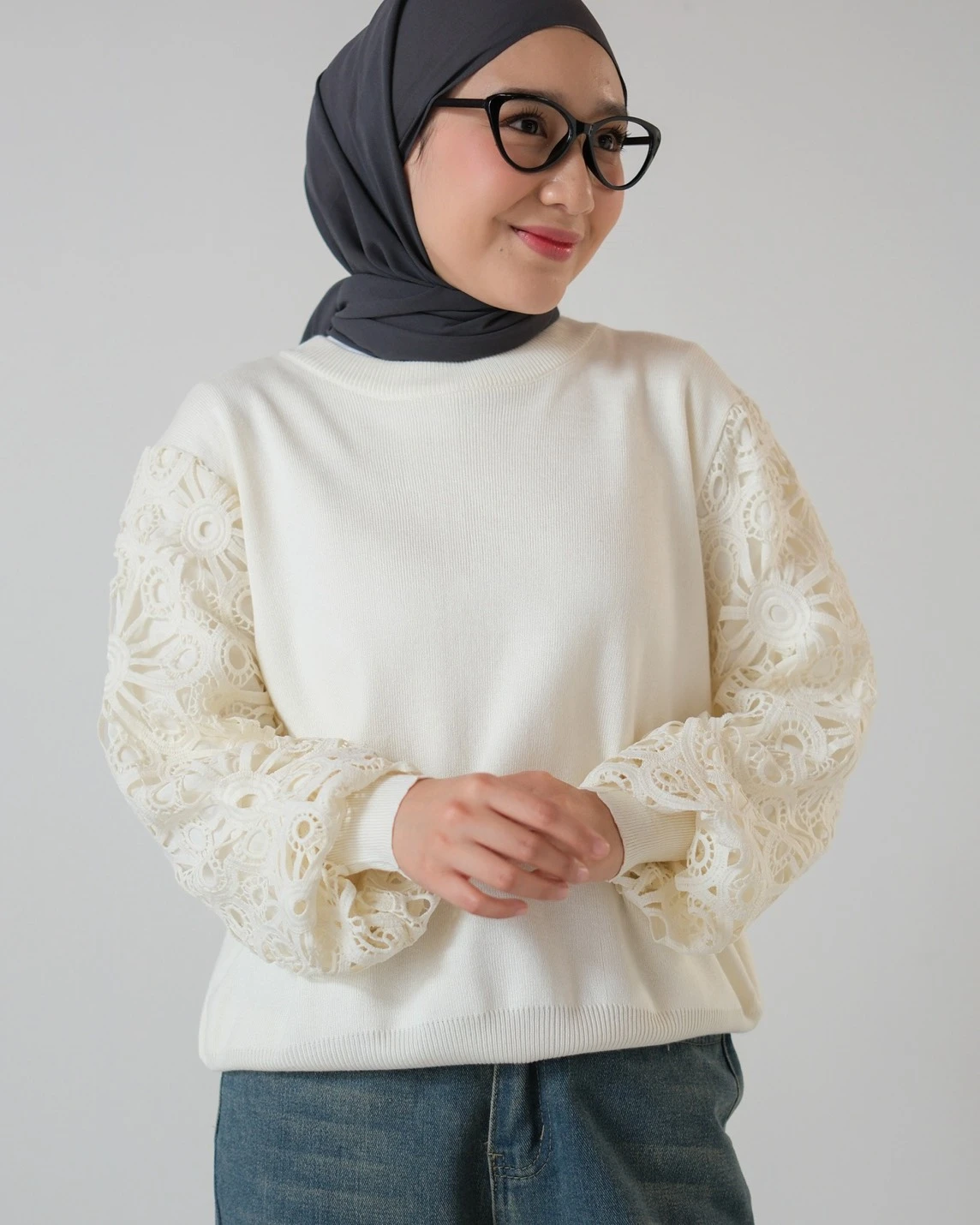 Alternative view of Jola Longsleeve Kode 678N Broken White