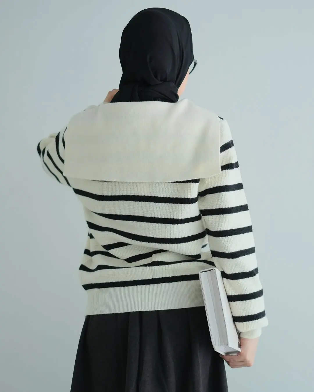 Fiora Stripe Longsleeve Kode 334J Black - Image 3