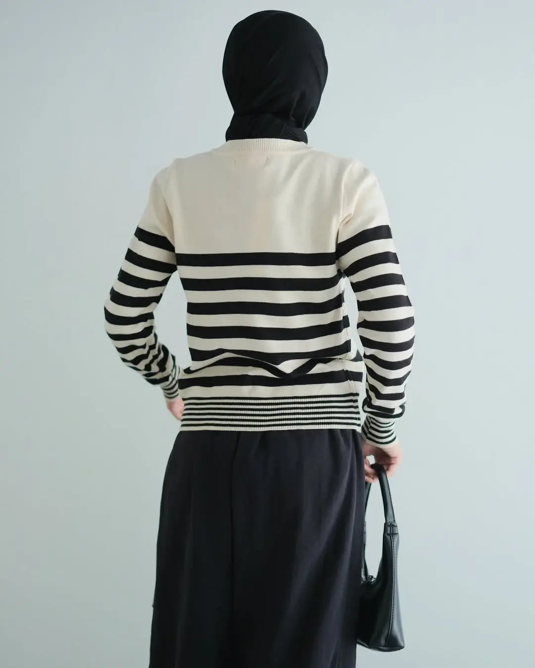 Qiane Stripe Cardi Kode 216J Cream - Image 3