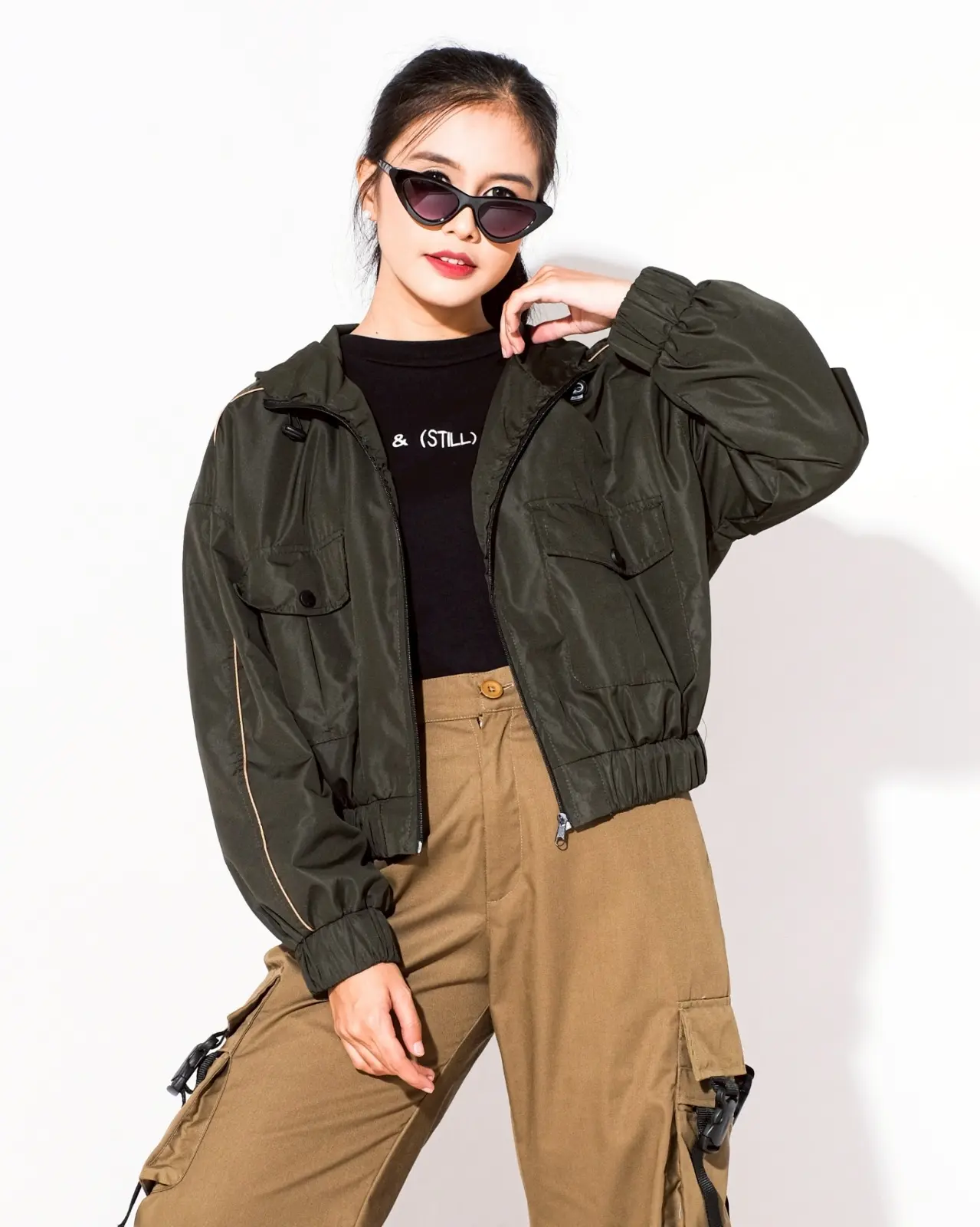 Alternative view of Wilder Jacket Army
