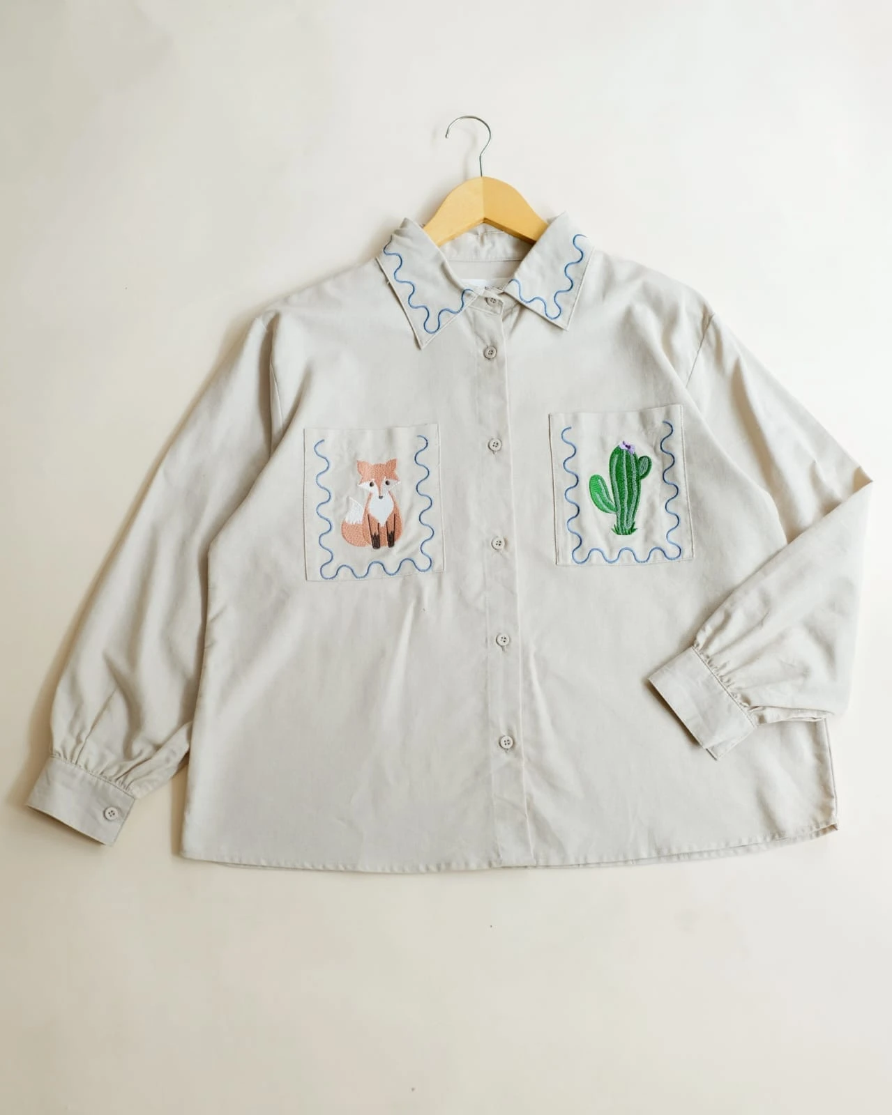 Deshe Shirt Light Grey