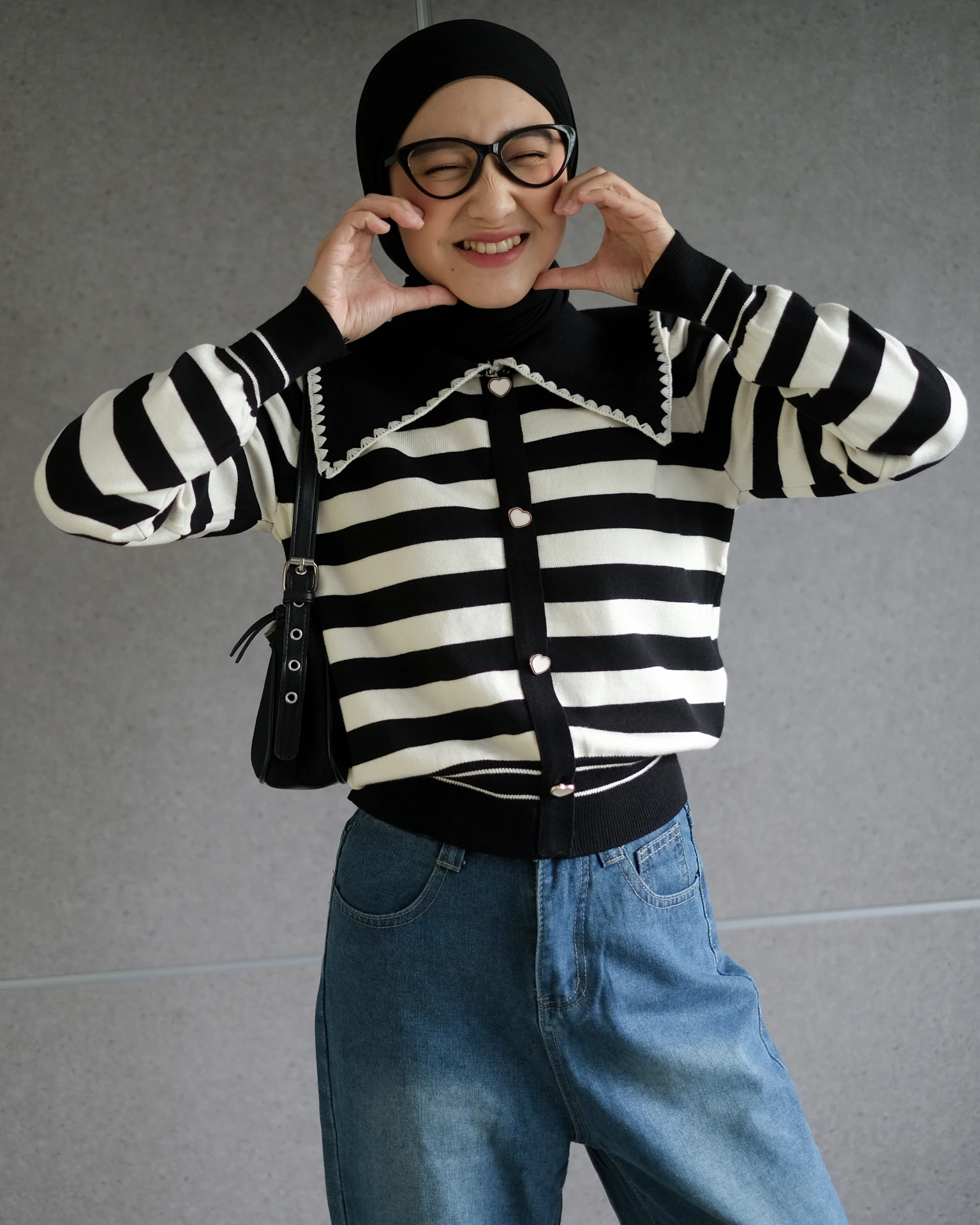 Alodie Stripe Longsleeve Kode 99 Black