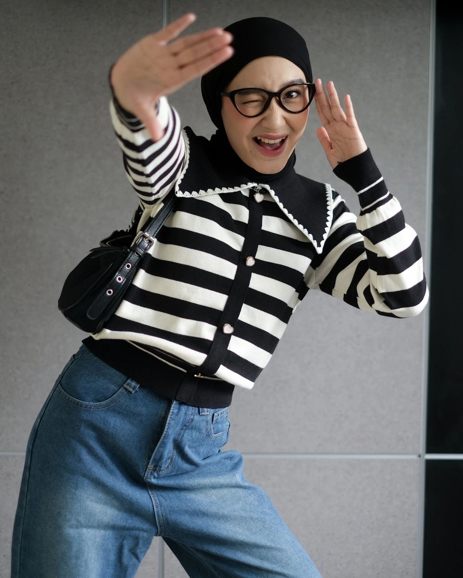 Alodie Stripe Longsleeve Kode 99 Black - Image 2