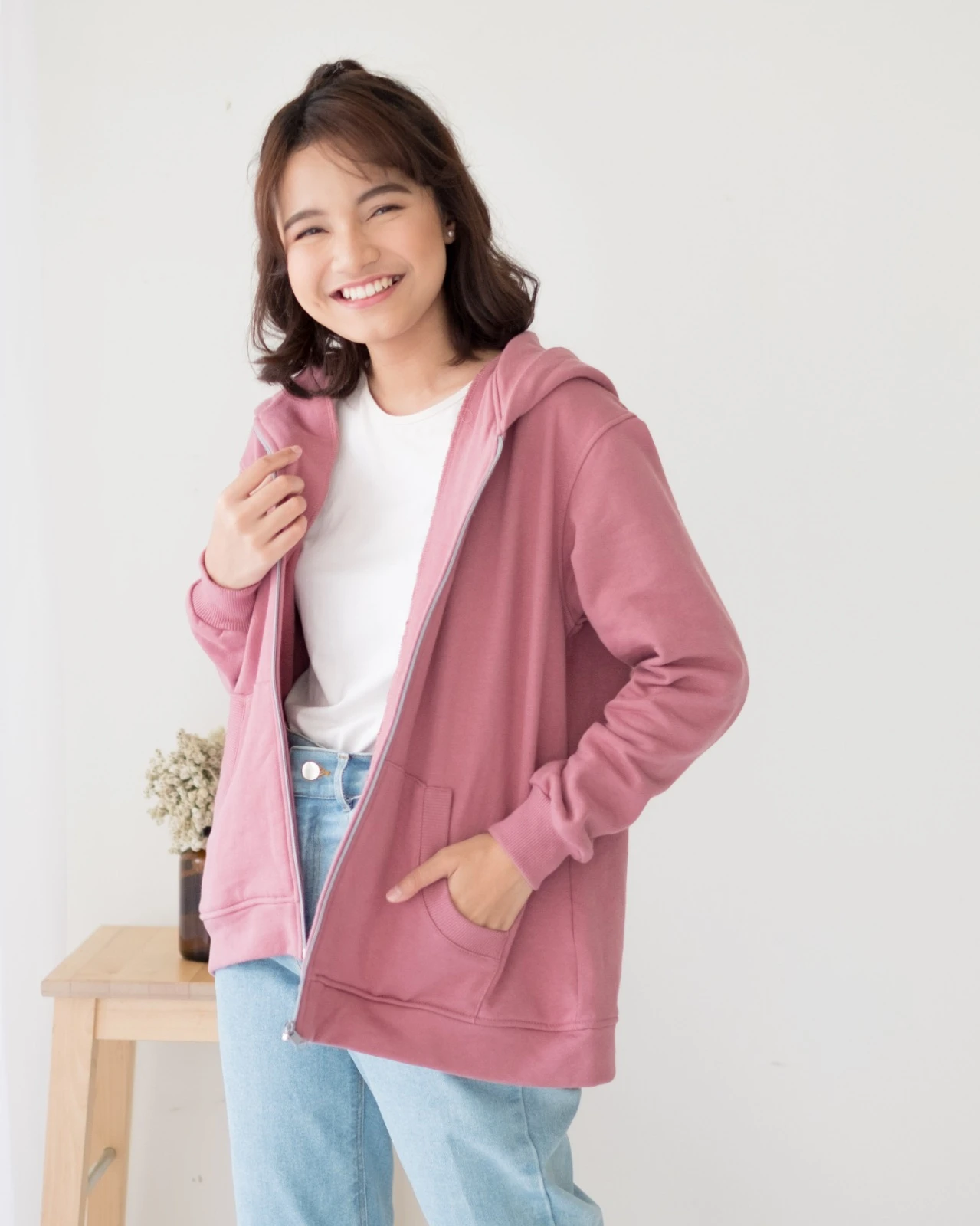 Reabetsoe Hooded Jacket Raspberry