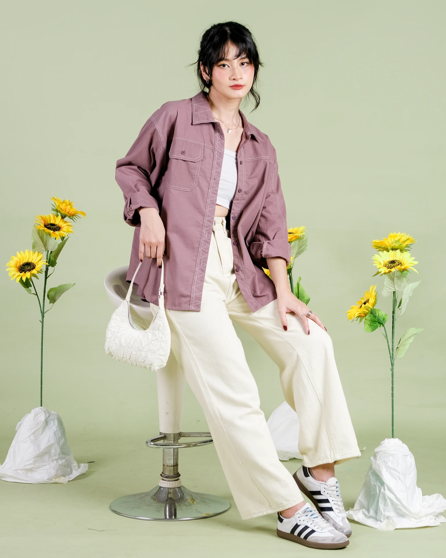 Alternative view of Keiko Shirt Mauve