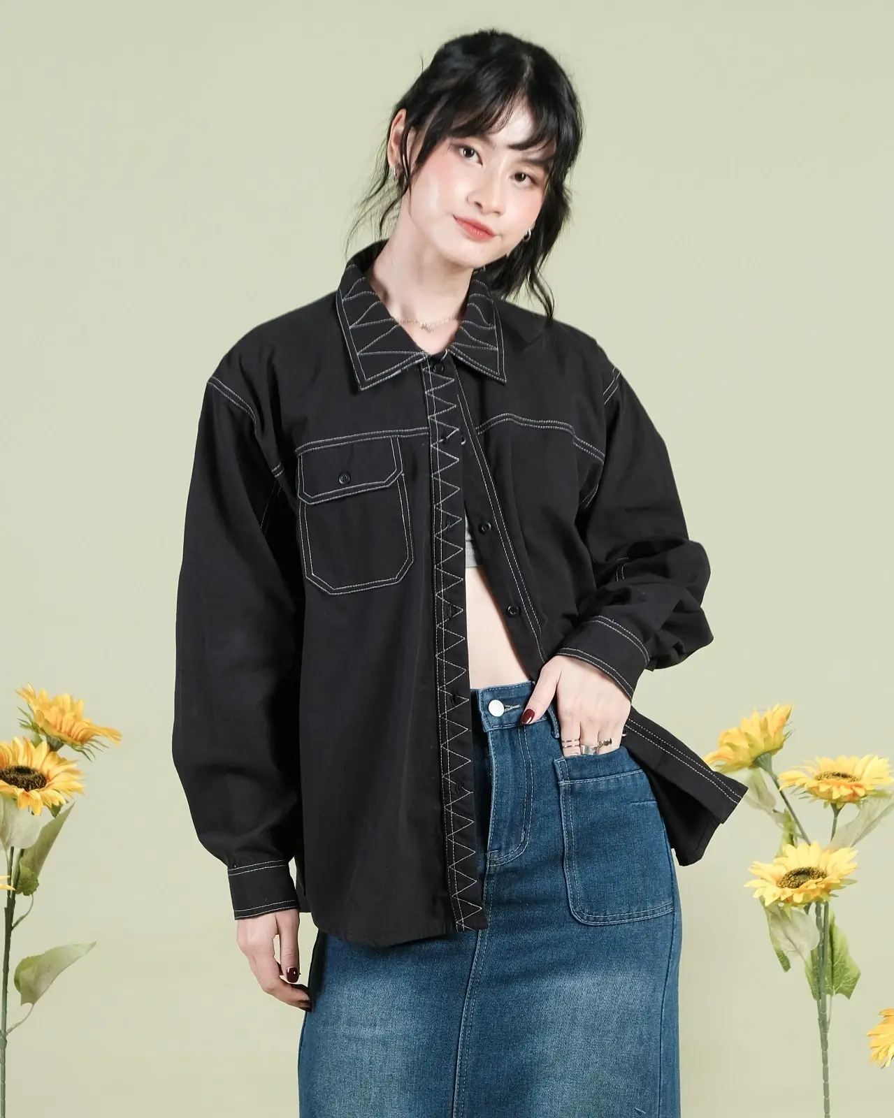 Keiko Shirt Black