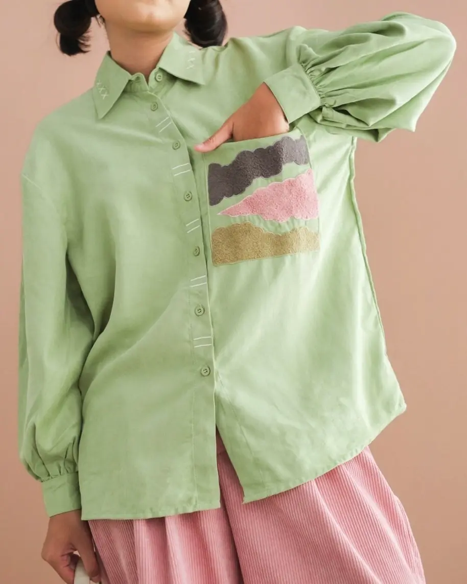 Cloudy Shirt Green