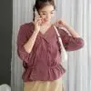 Poppila Shirt Hoodie Kode F103 Choco - Image 2