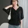 Poppila Shirt Hoodie Kode F103 Black - Image 2