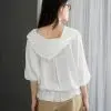 Poppila Shirt Hoodie Kode F103 Broken White - Image 3
