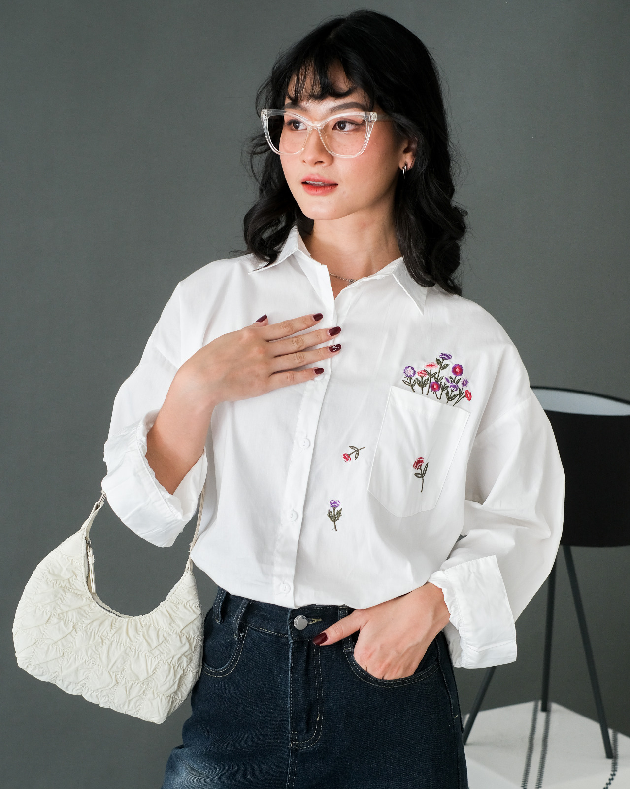 Elvina Shirt Kode 80199 Broken White - Image 3