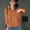 Salmaira Shirt Kode N724 Brown