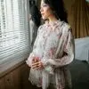 Qaisra Plisket Longsleeve Kode 213 Ivory - Image 2
