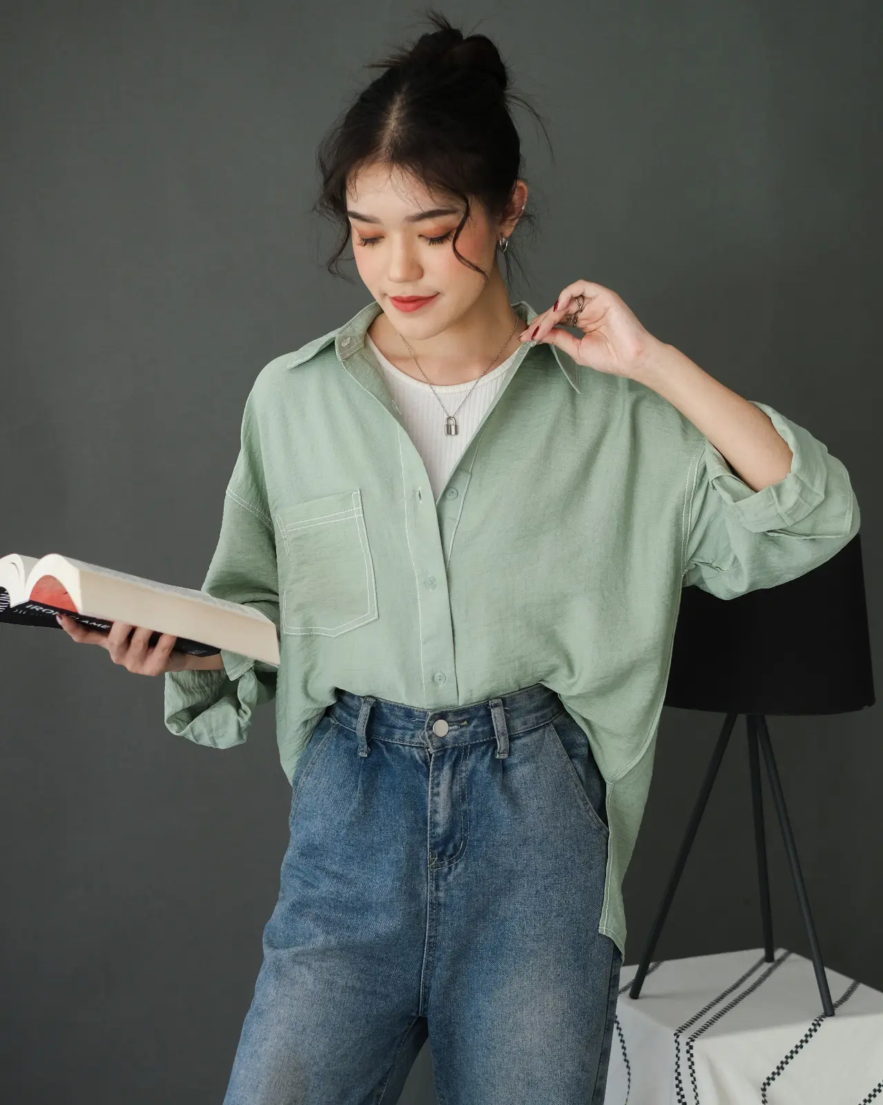 Calandra Shirt Kode N715 Mint