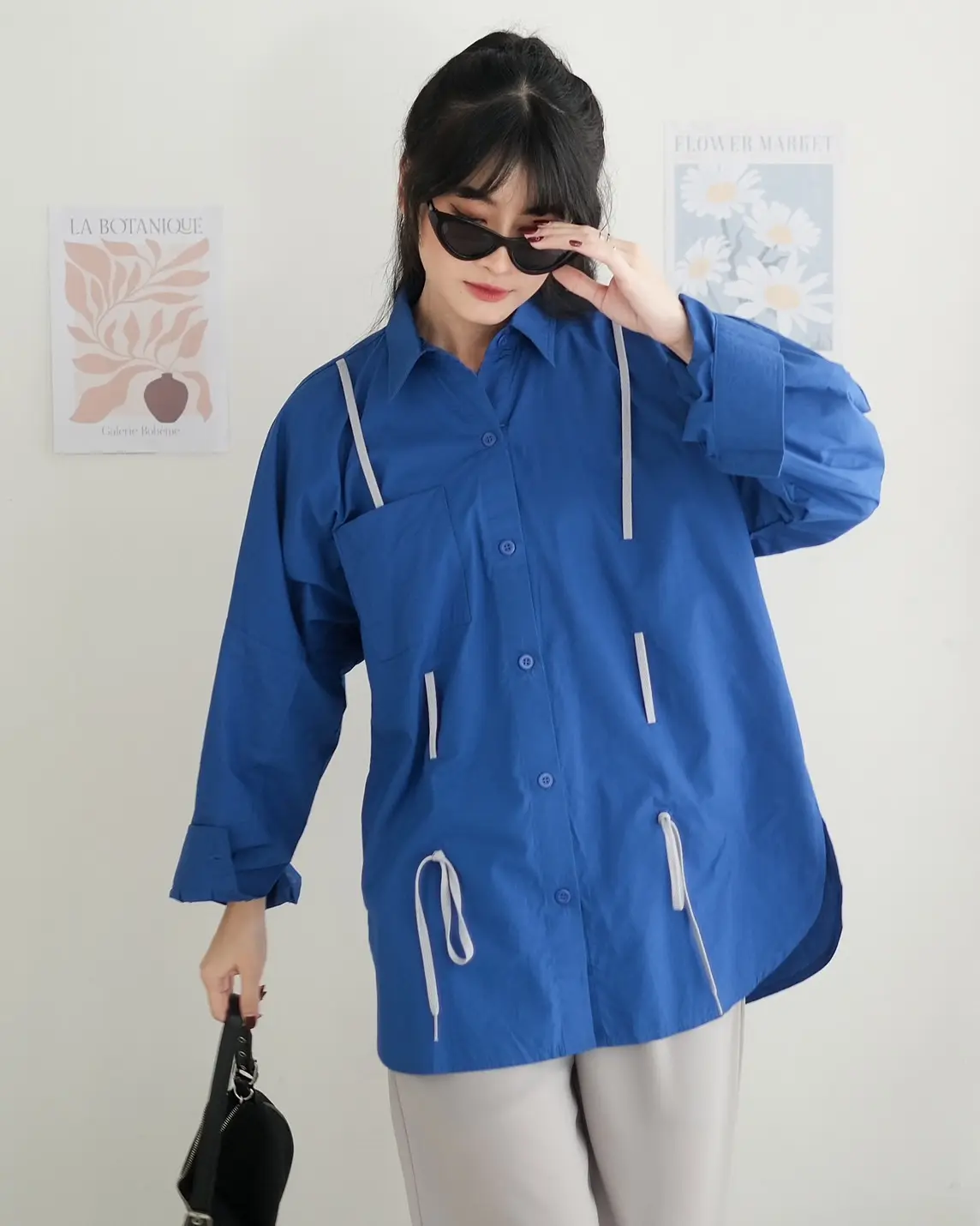 Twine Shirt Electric Blue