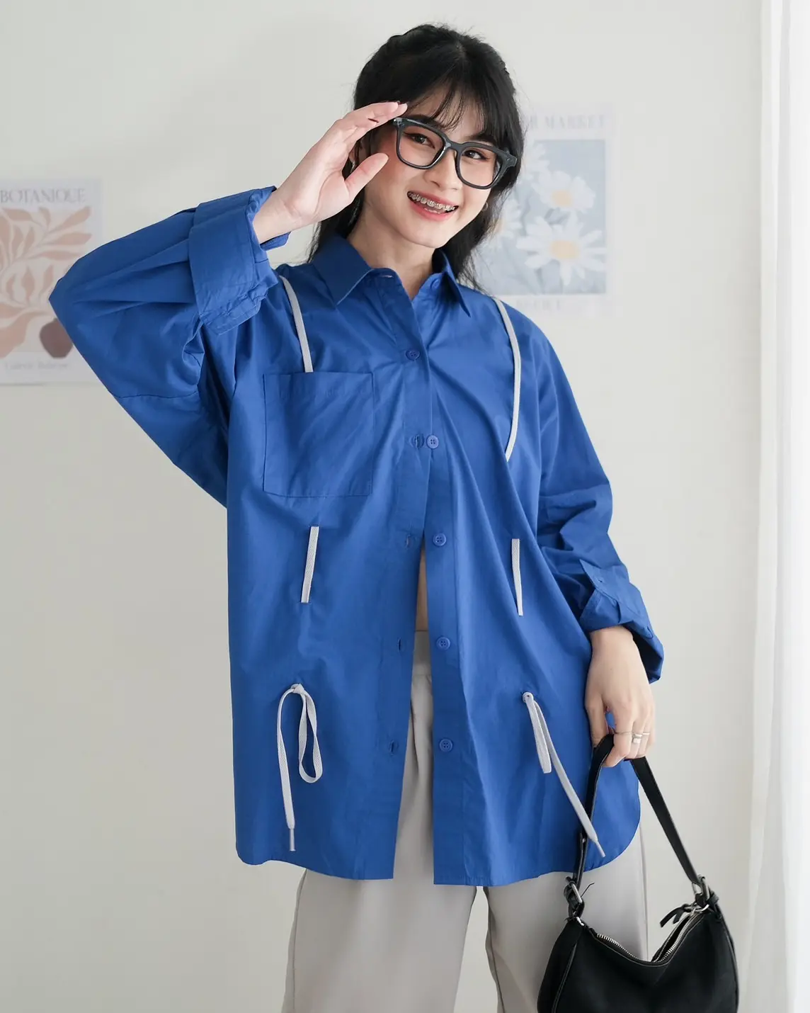 Twine Shirt Electric Blue - Image 2
