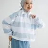 Lilou Stripe Longsleeve Bw-Blue - Image 3
