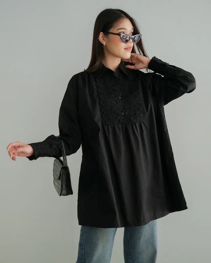 Begia Longsleeve Kode 80115 Black - Image 2