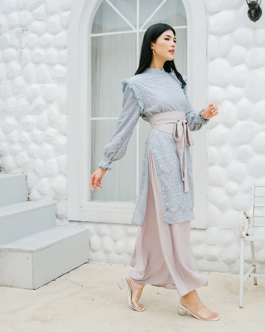 Kanisya Maxi Dress Blue - Image 3
