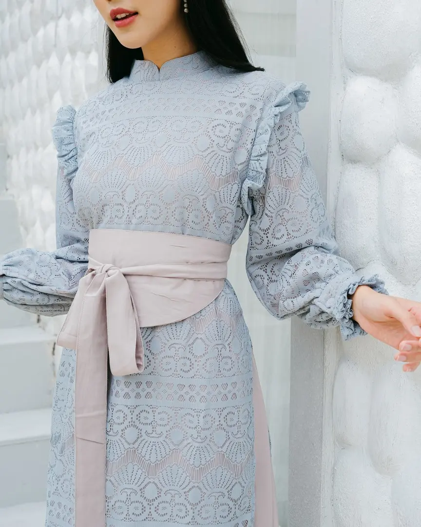Kanisya Maxi Dress Blue - Image 6