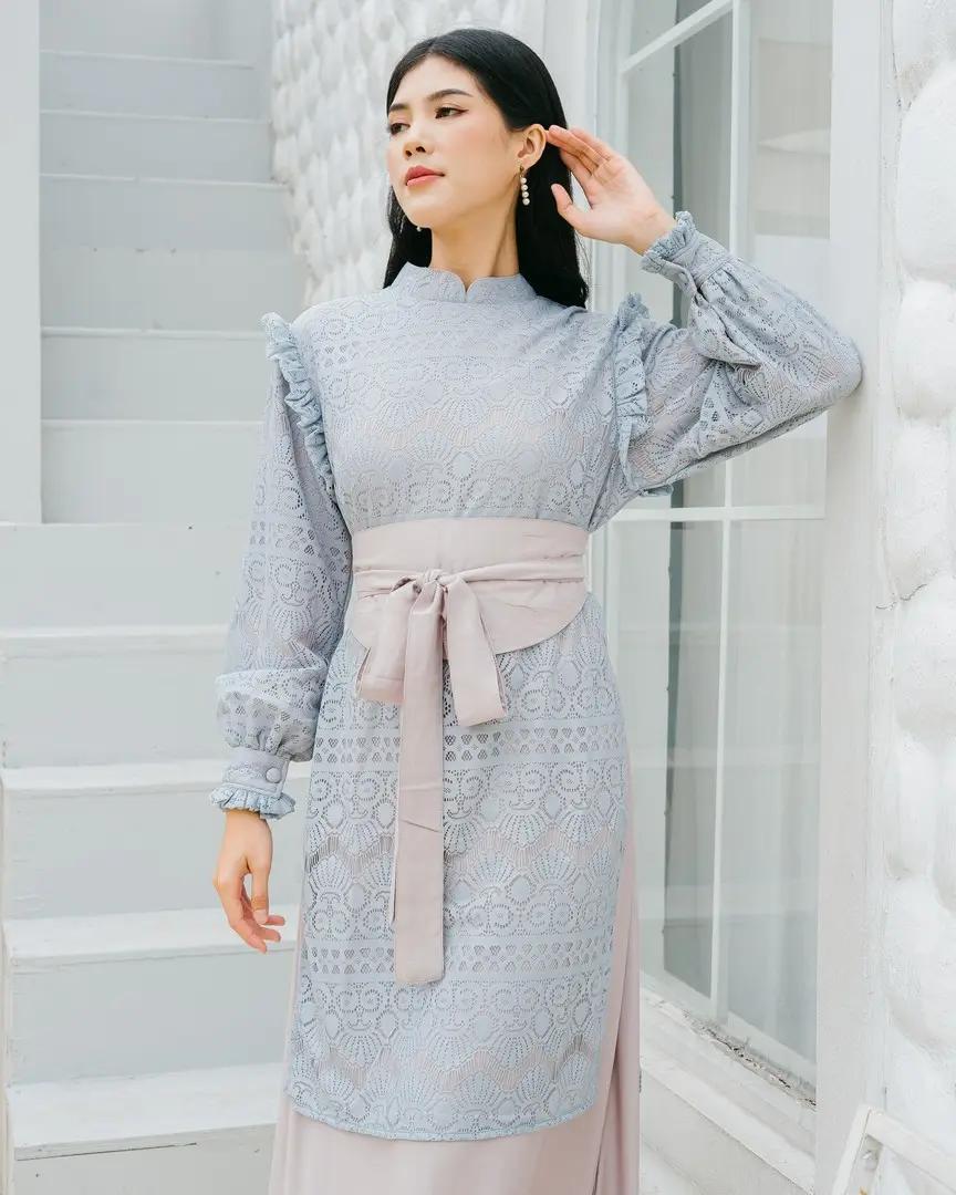 Kanisya Maxi Dress Blue - Image 5