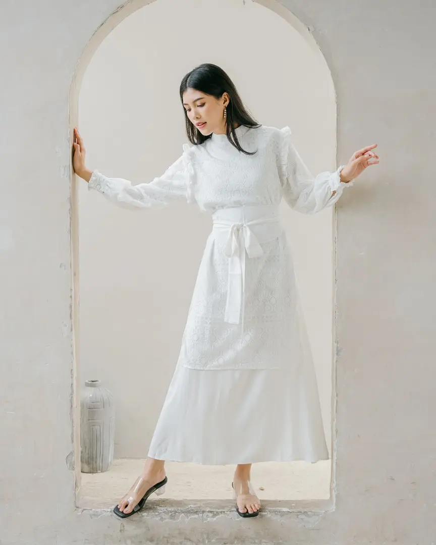 Kanisya Maxi Dress Broken White
