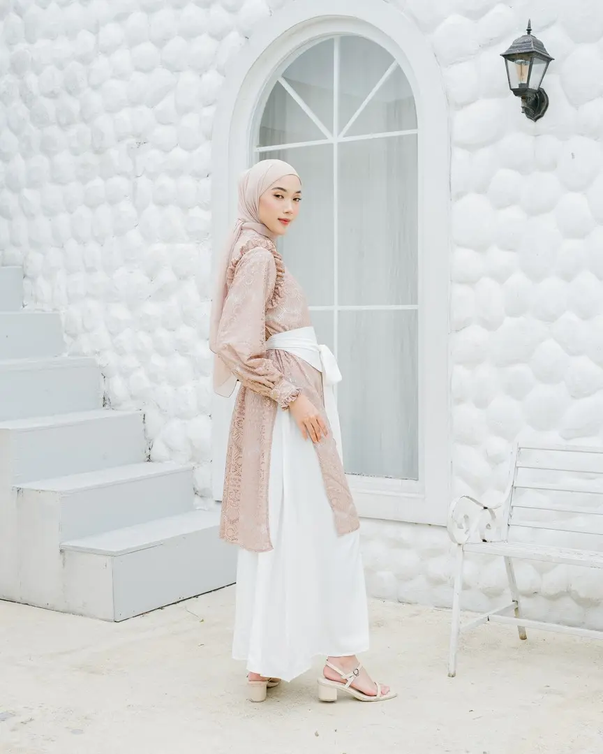 Kanisya Maxi Dress Khaki - Image 6