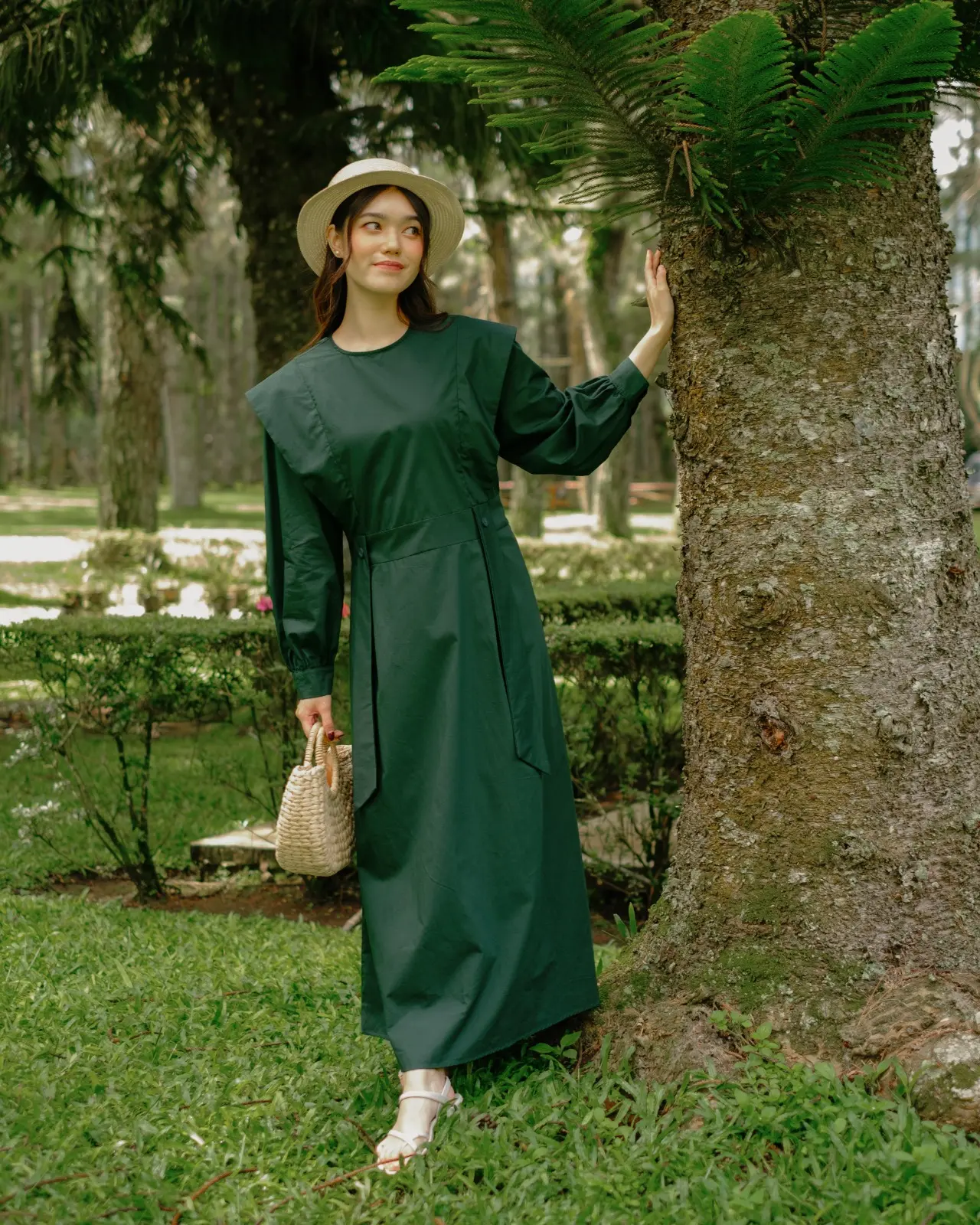 Abil Maxi Dress Glass Green