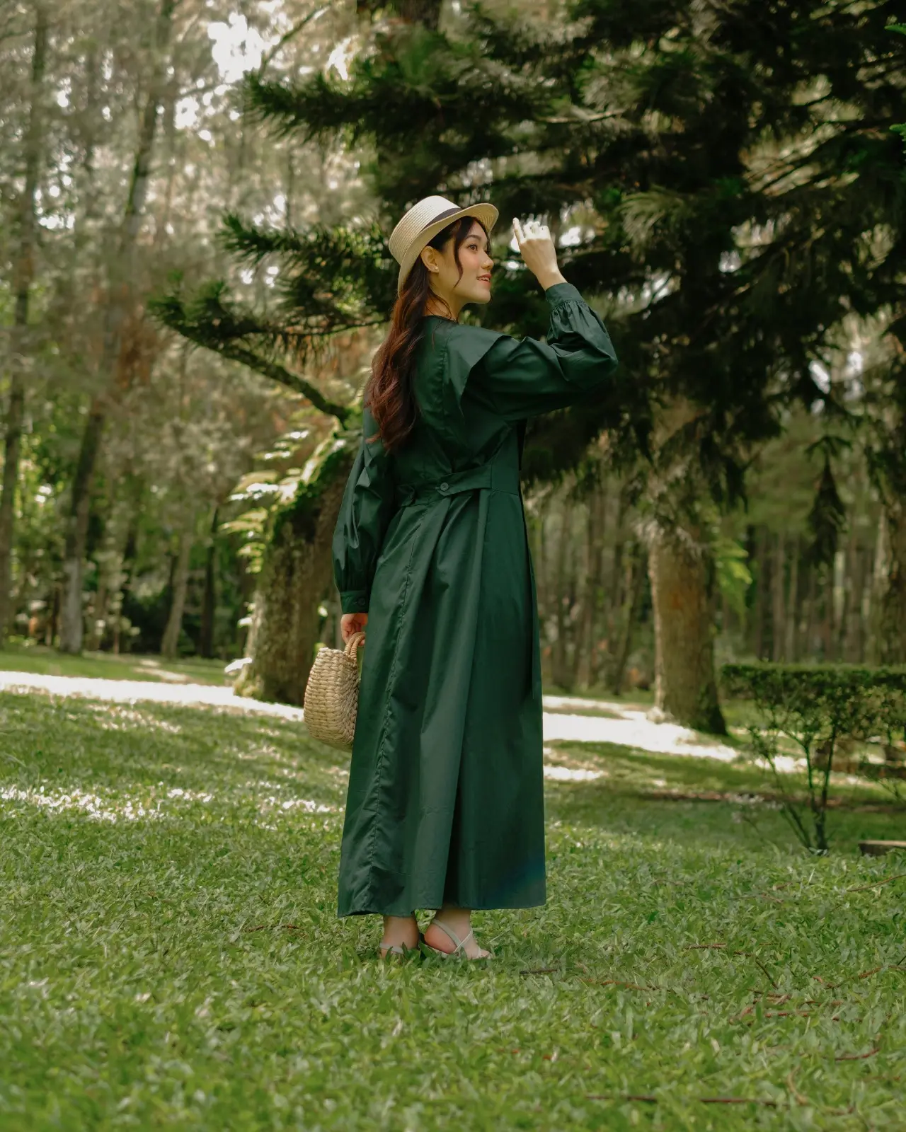 Abil Maxi Dress Glass Green - Image 3